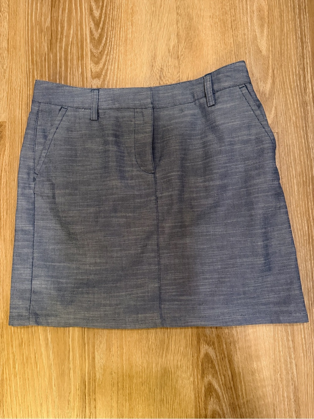 Tommy Hilfiger Heathered Slate Blue Mini Skirt
